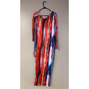 Off the shoulder maxi dress!